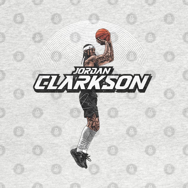 Jordan Clarkson Utah Skyline by danlintonpro